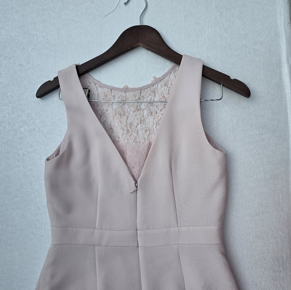 Karl Lagerfeld Lace Plunge Dress - Picture 9 of 15